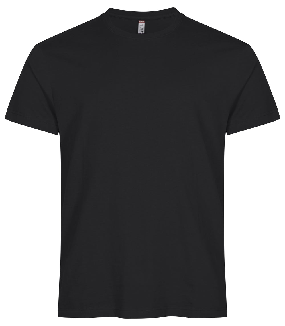 T-skjorte Clique Premium Long-T Herre – uten trykk – Sort
