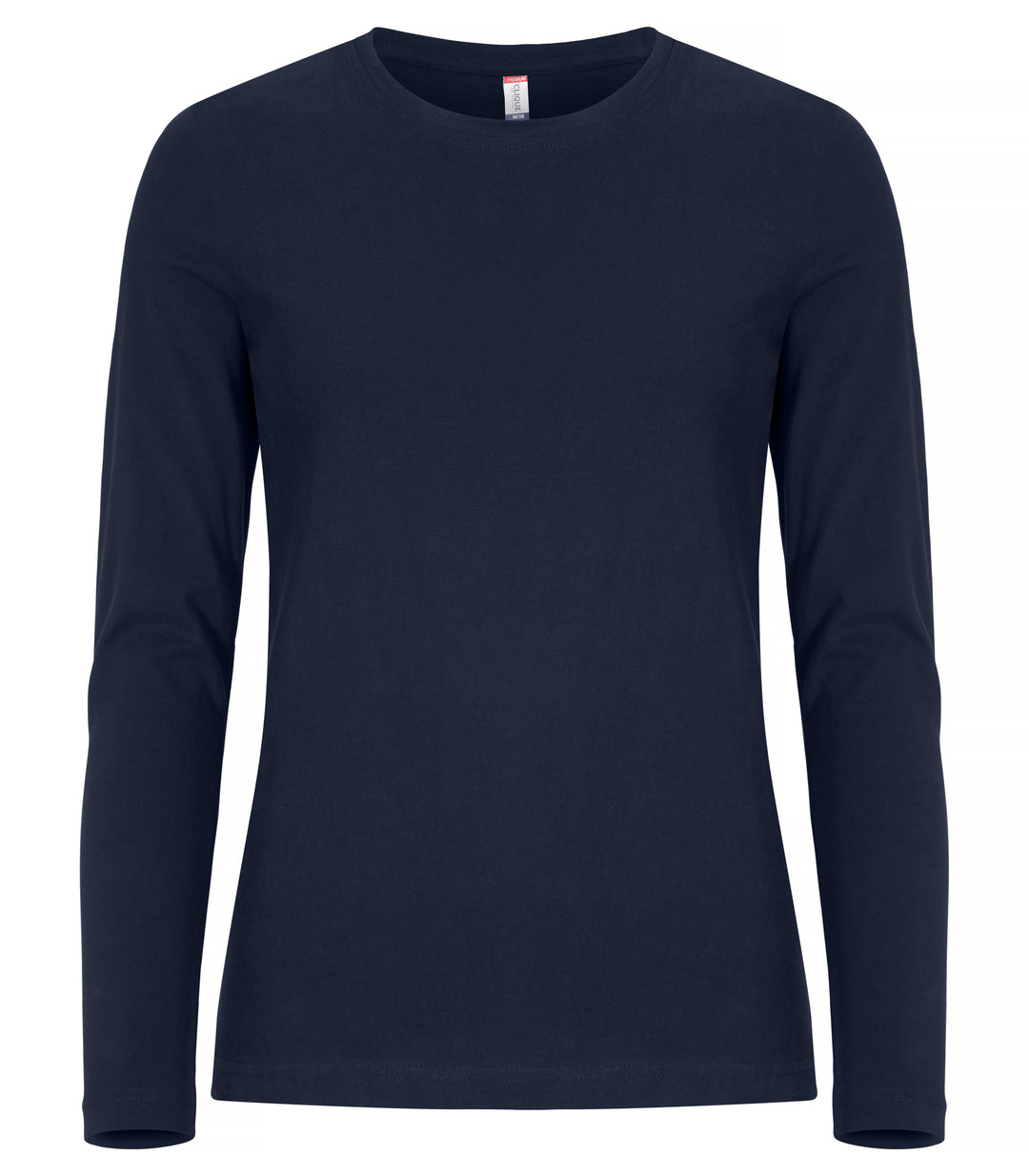 T-skjorte Clique Premium Fashion-T L/S Dame – uten trykk – Marineblå