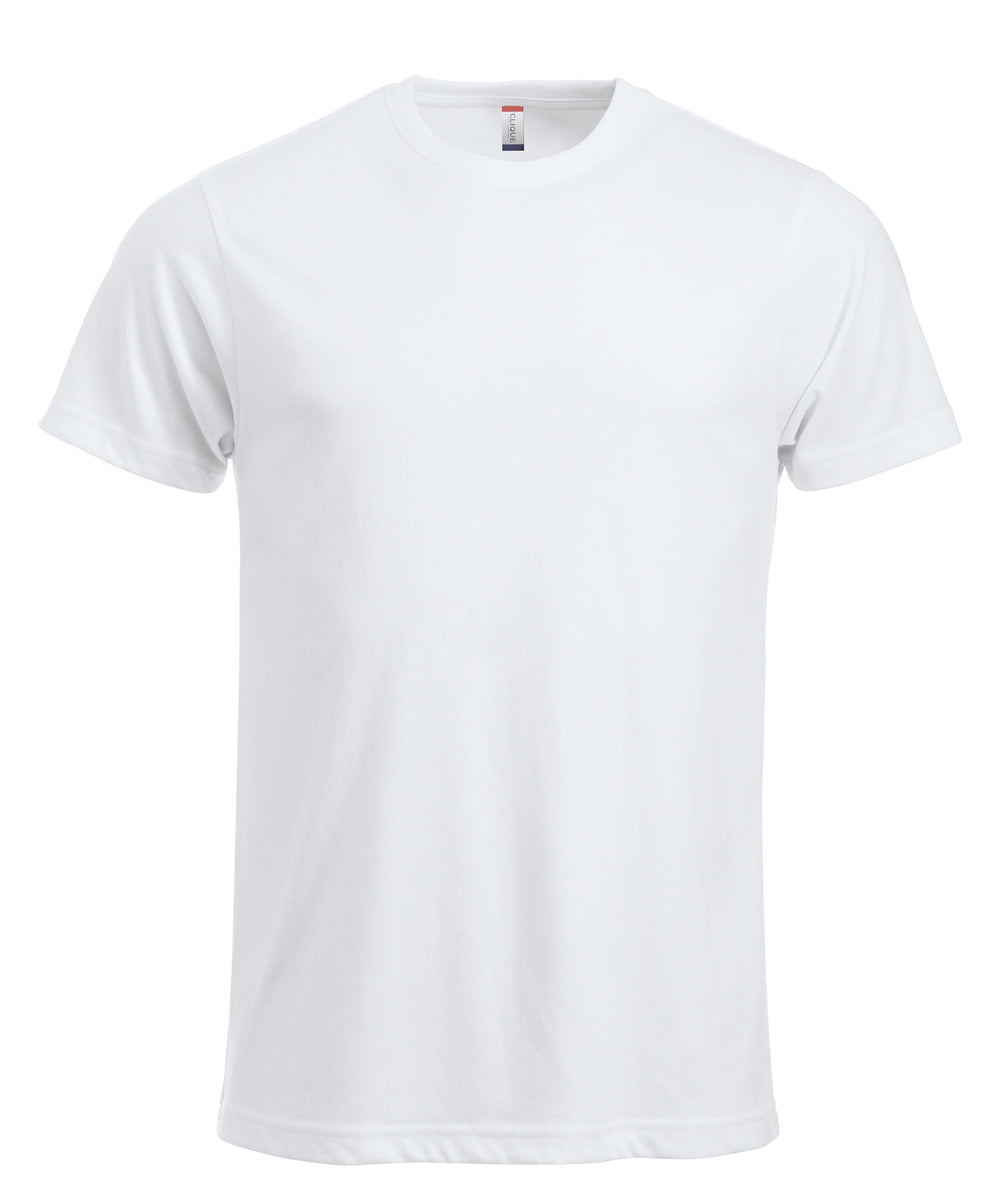 T-skjorte Clique New Classic-T Herre – uten trykk – Hvit
