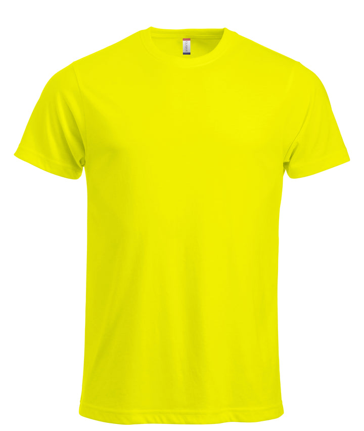 T-skjorte Clique New Classic-T Herre – uten trykk – Synlighetsgul