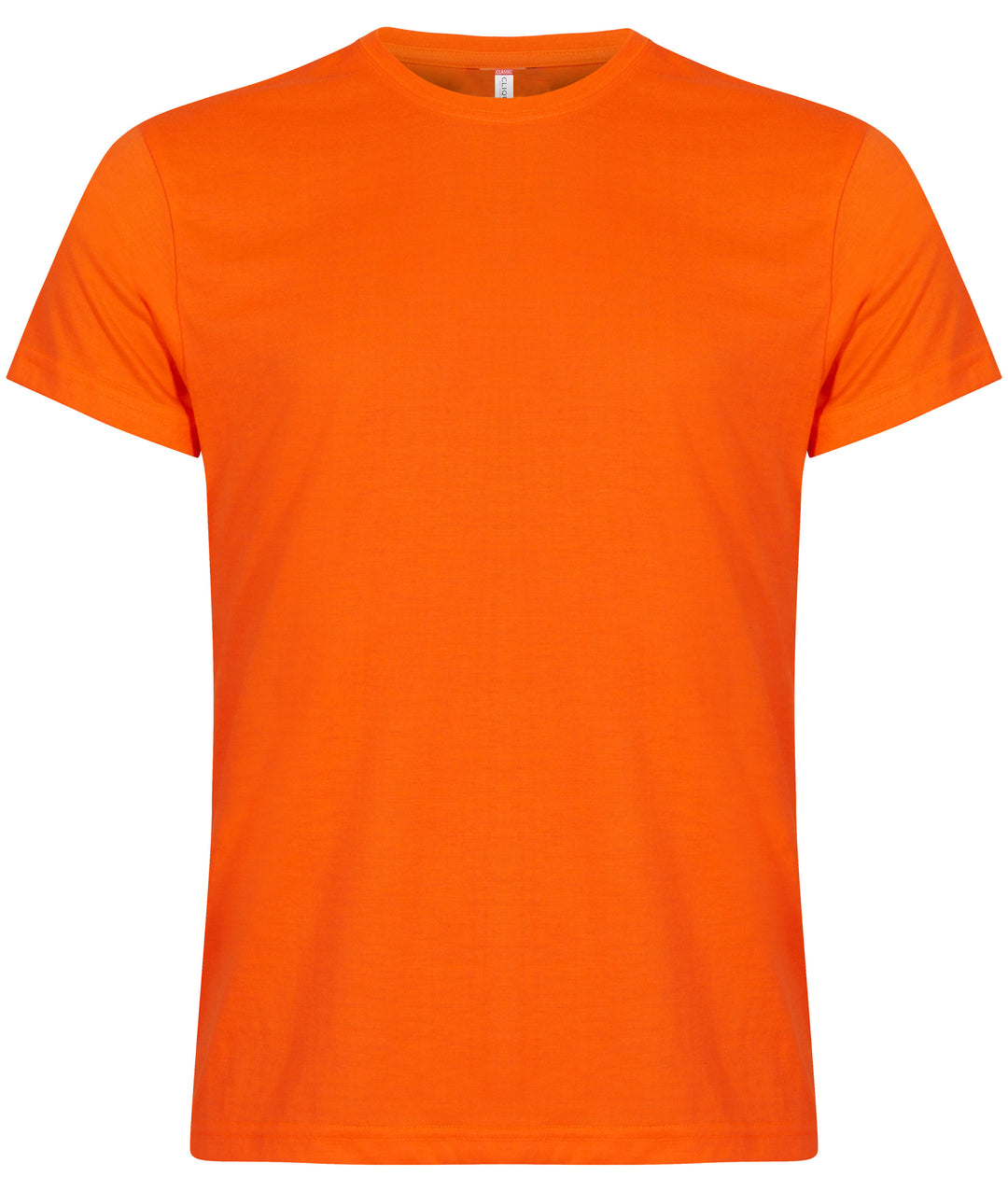 T-skjorte Clique New Classic-T Herre – uten trykk – Synlighetsoransje