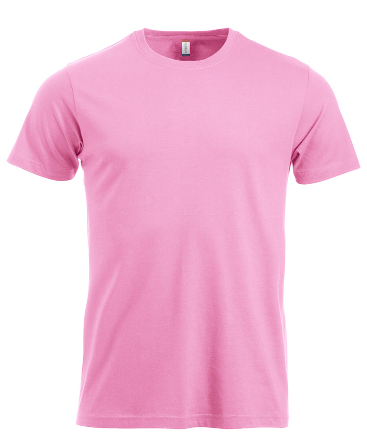 T-skjorte Clique New Classic-T Herre – uten trykk – Rosa