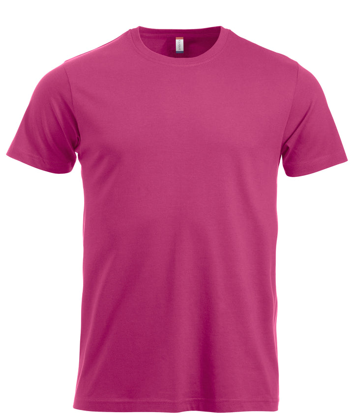 T-skjorte Clique New Classic-T Herre – uten trykk – Cerise