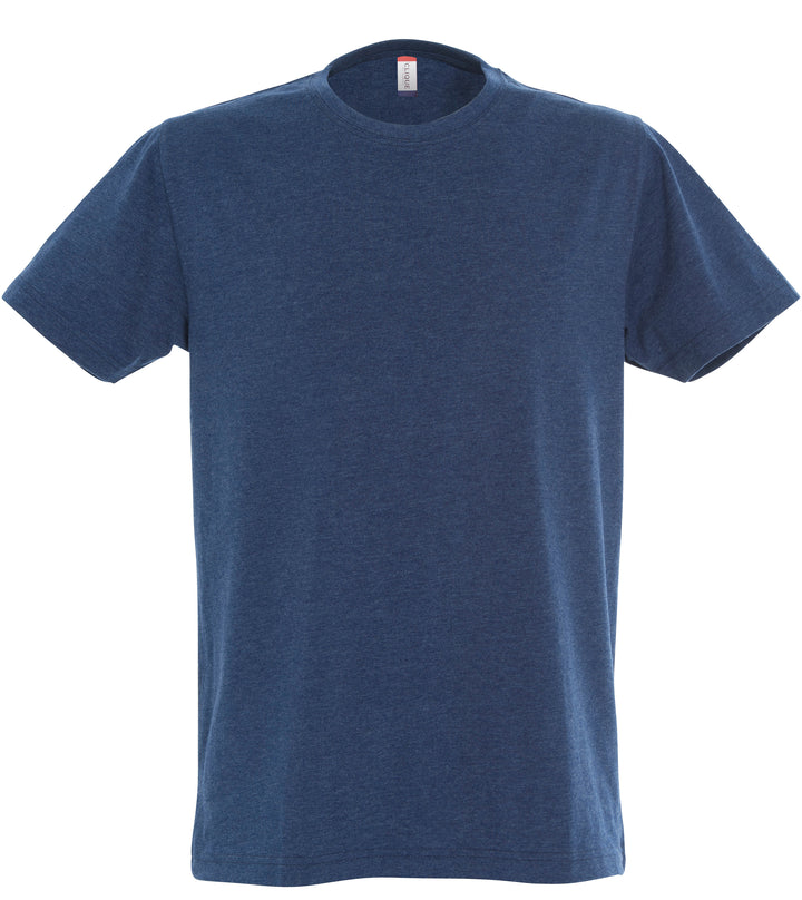 T-skjorte Clique New Classic-T Herre – uten trykk – Blåmelert