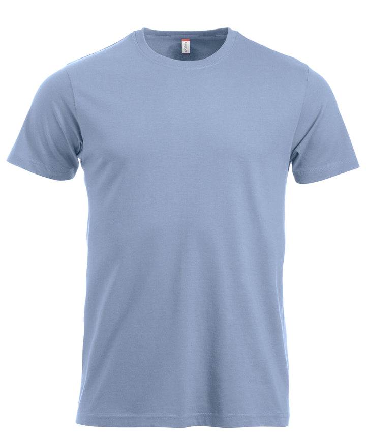 T-skjorte Clique New Classic-T Herre – uten trykk – Lys blå (57)