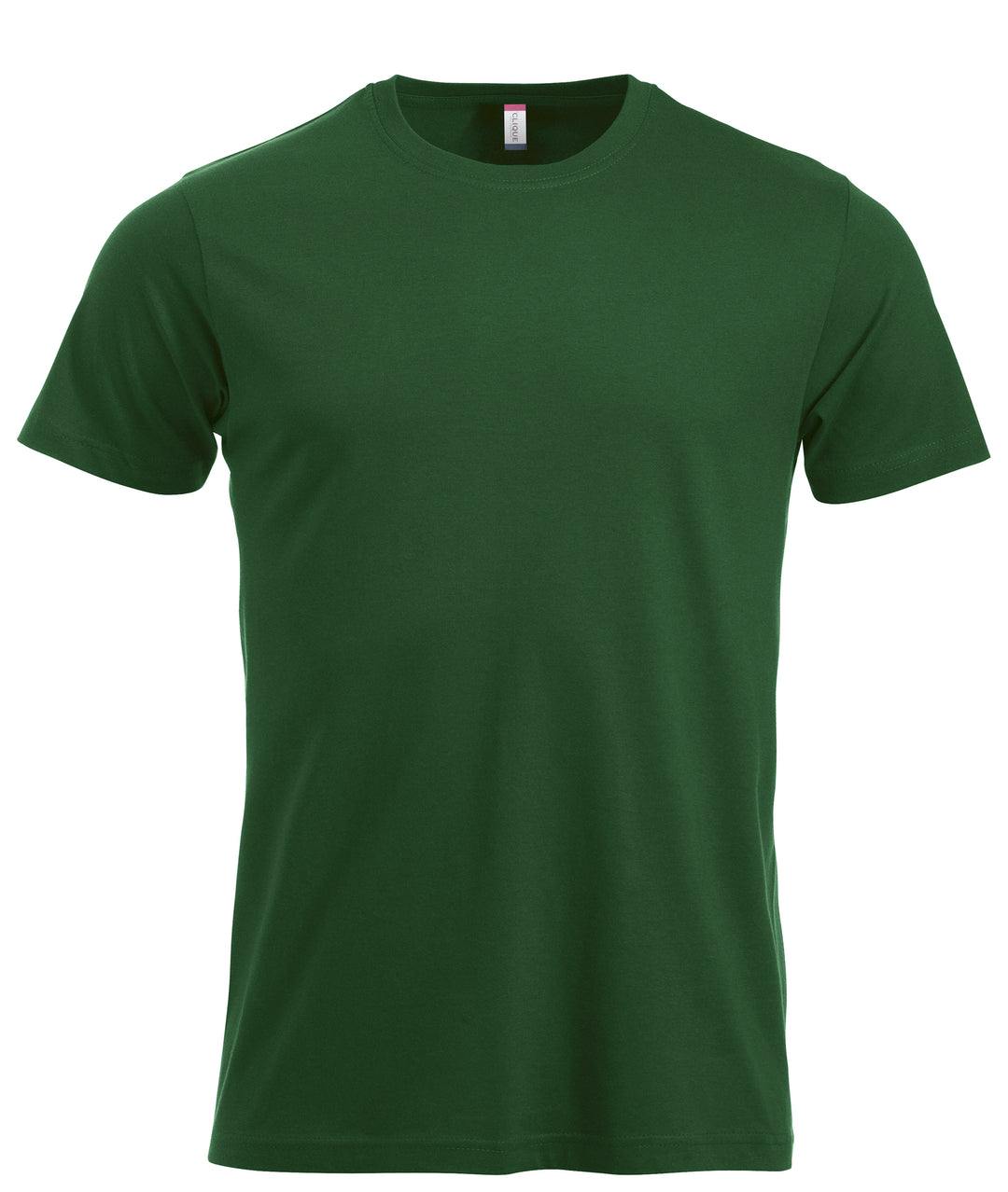 T-skjorte Clique New Classic-T Herre – uten trykk – Flaskegrønn