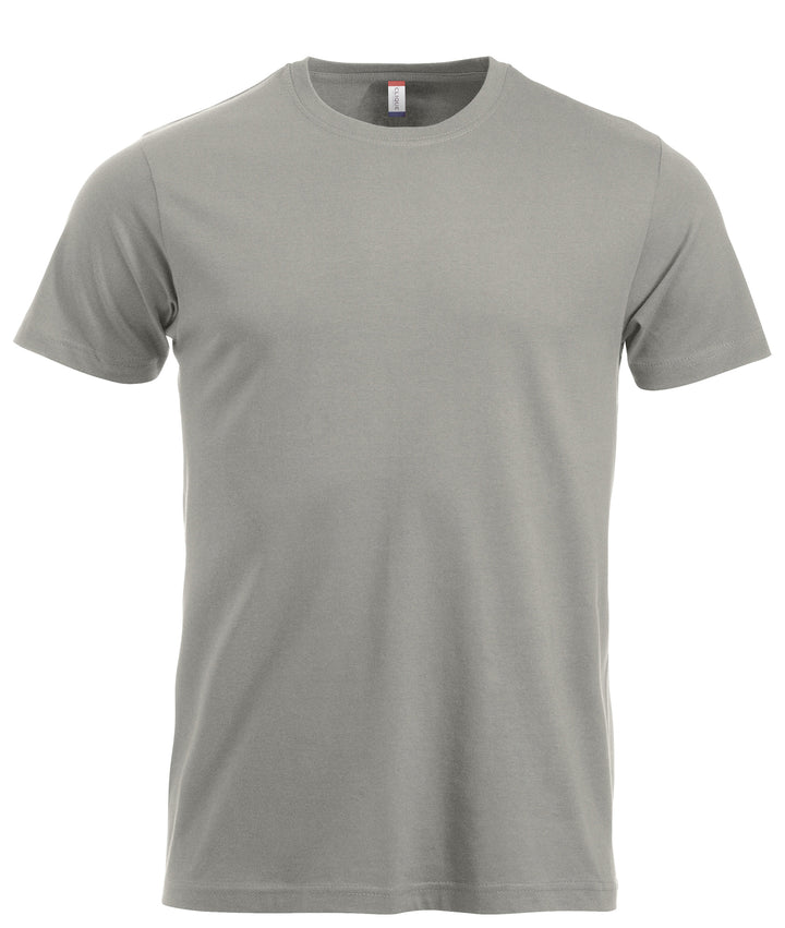 T-skjorte Clique New Classic-T Herre – uten trykk – Sølv