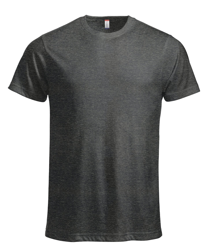 T-skjorte Clique New Classic-T Herre – uten trykk – Antrasittmelert