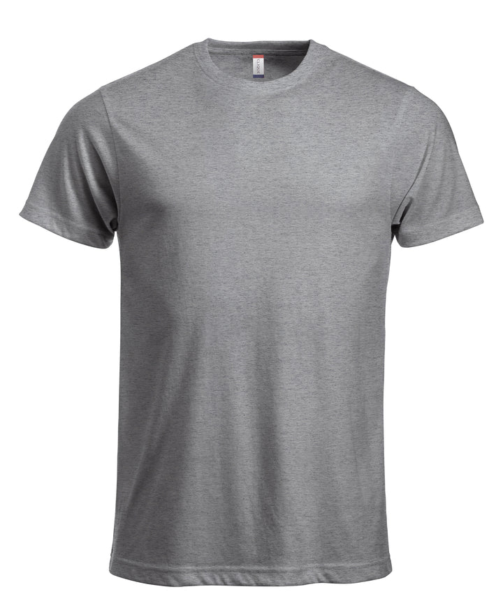 T-skjorte Clique New Classic-T Herre – uten trykk – Gråmelert