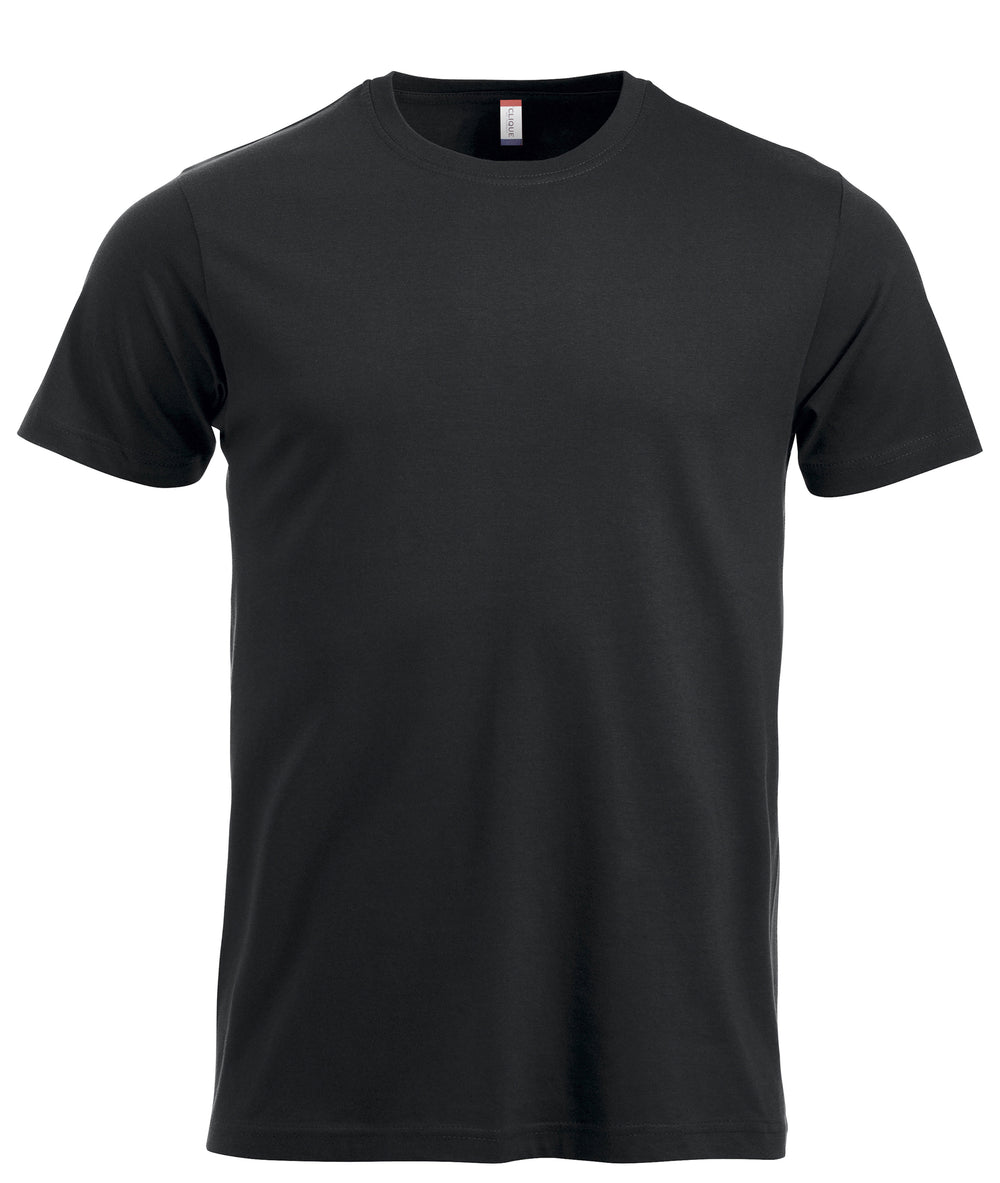 T-skjorte Clique New Classic-T Herre – uten trykk – Sort