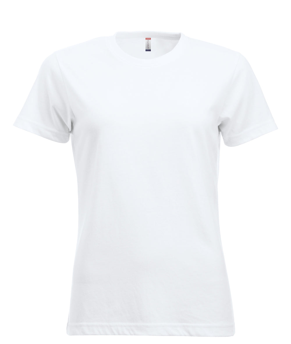 T-skjorte Clique New Classic-T Dame – uten trykk – Hvit