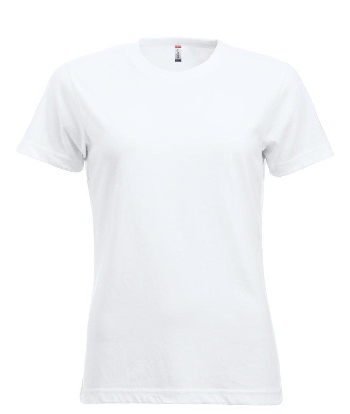 T-skjorte Clique New Classic-T Dame – uten trykk – Hvit