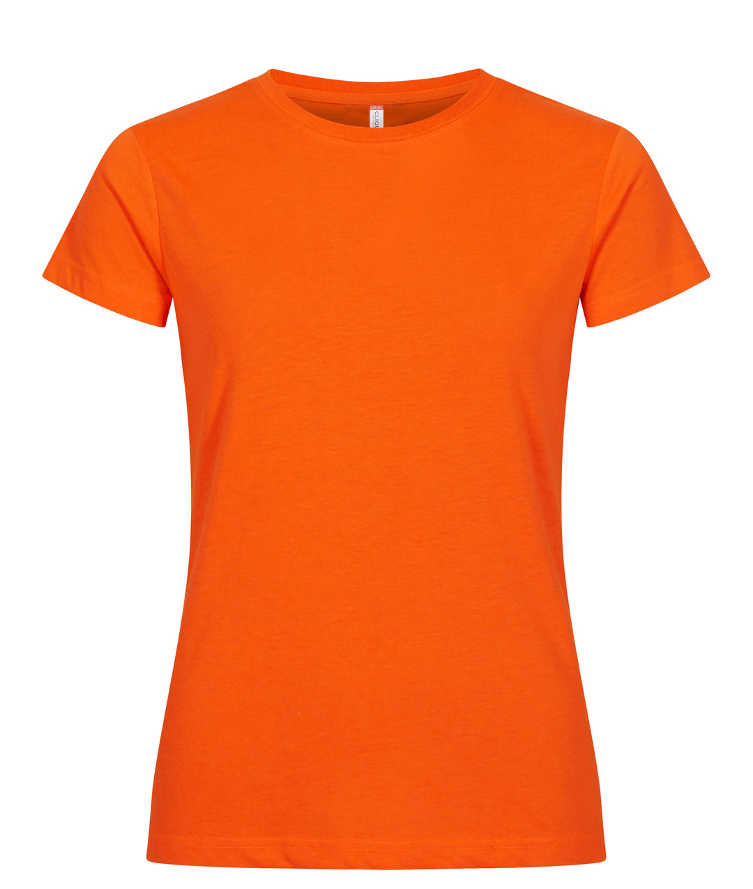T-skjorte Clique New Classic-T Dame – uten trykk – Synlighetsoransje