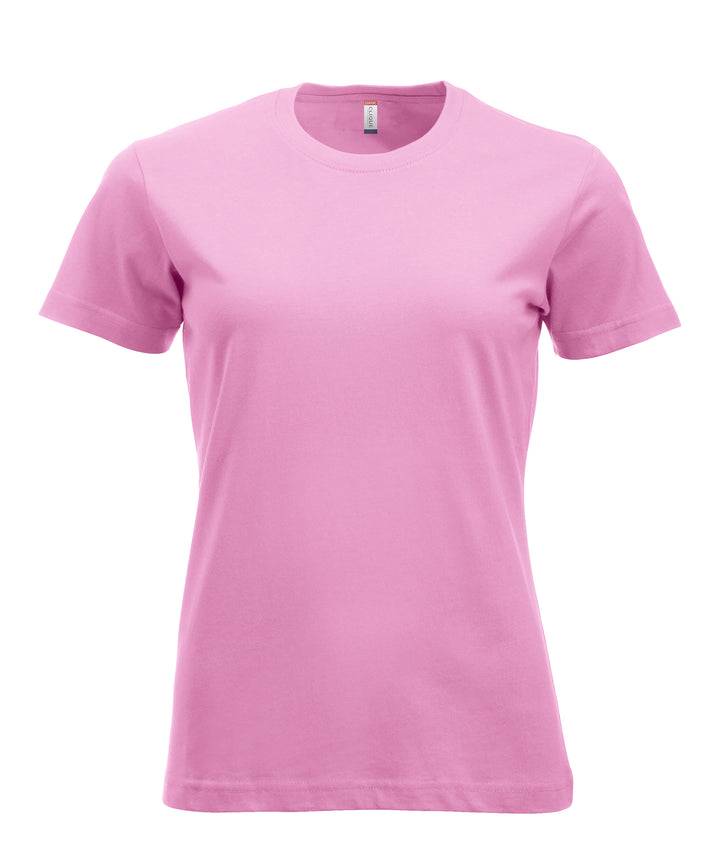 T-skjorte Clique New Classic-T Dame – uten trykk – Rosa
