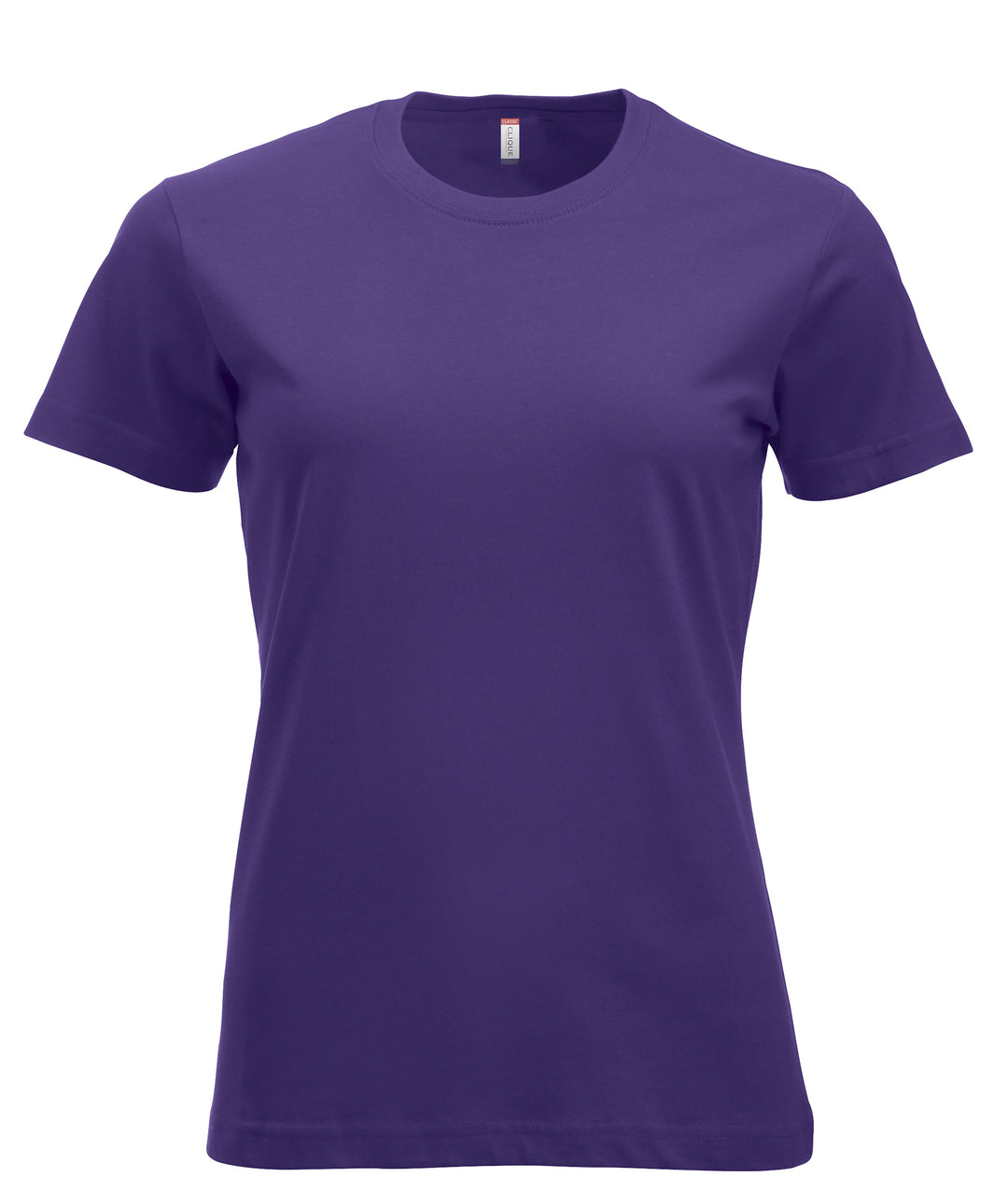 T-skjorte Clique New Classic-T Dame – uten trykk – Lys lilla
