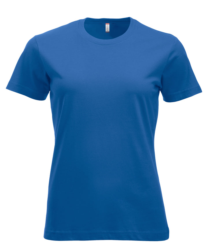 T-skjorte Clique New Classic-T Dame – uten trykk – Kongeblå