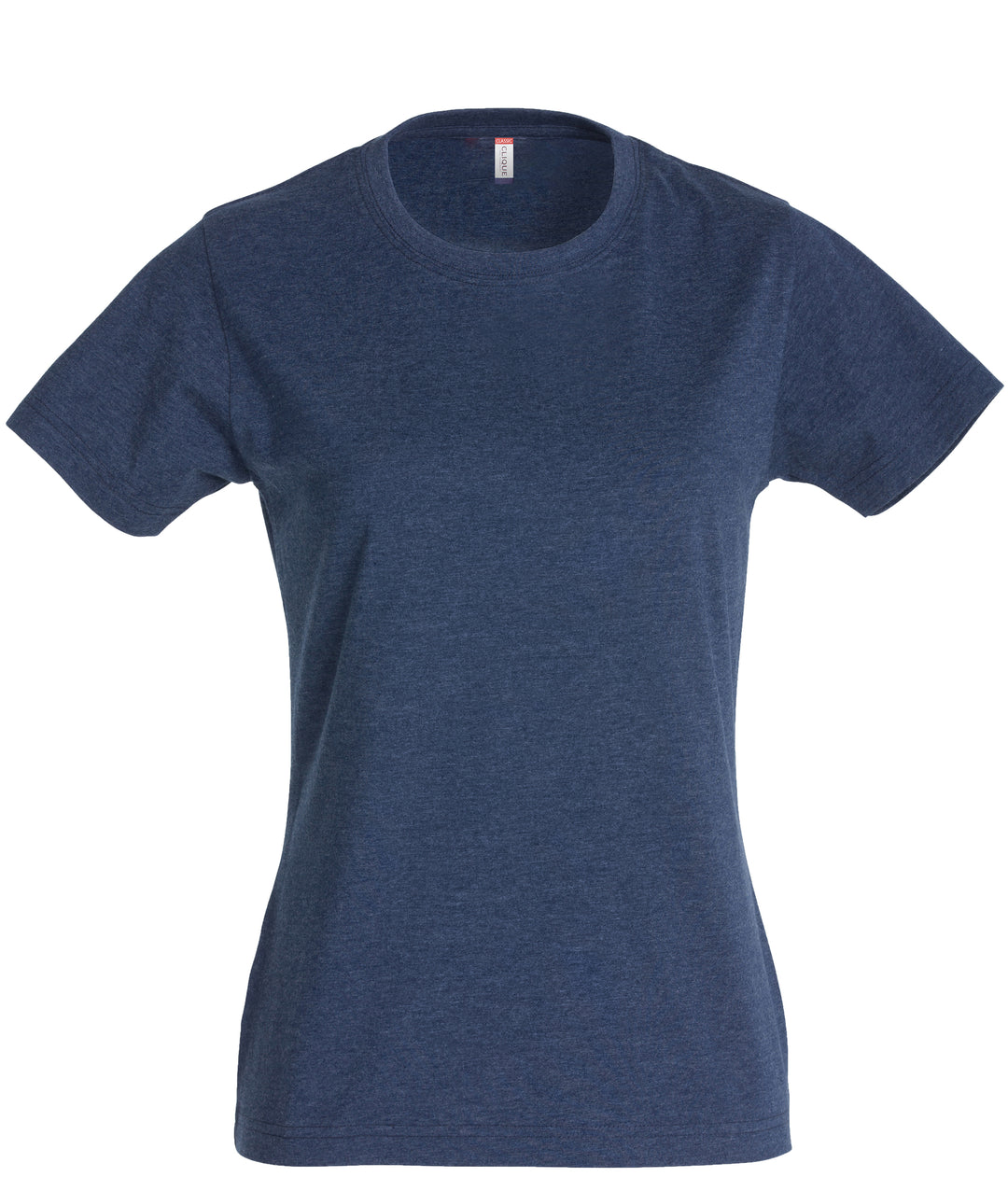 T-skjorte Clique New Classic-T Dame – uten trykk – Blåmelert