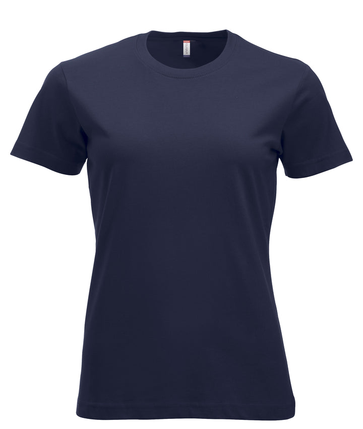 T-skjorte Clique New Classic-T Dame – uten trykk – Marineblå