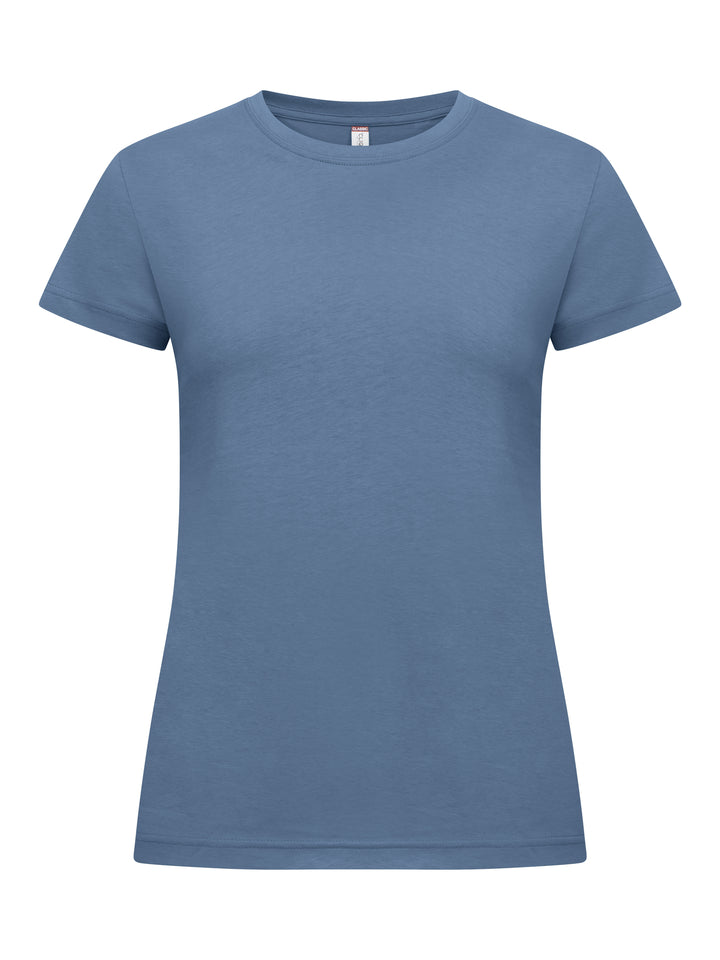 T-skjorte Clique New Classic-T Dame – uten trykk – Stålblå
