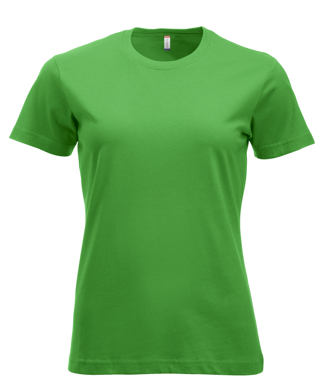 T-skjorte Clique New Classic-T Dame – uten trykk – Eplegrønn