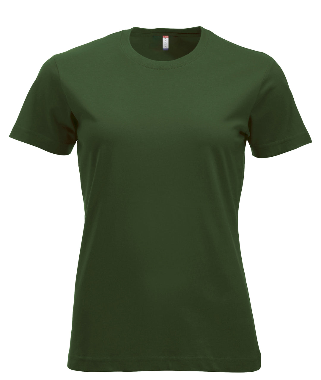 T-skjorte Clique New Classic-T Dame – uten trykk – Flaskegrønn