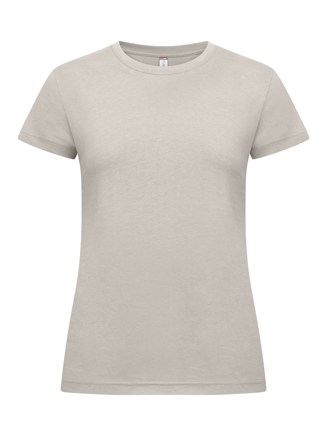 T-skjorte Clique New Classic-T Dame – uten trykk – Steingrå