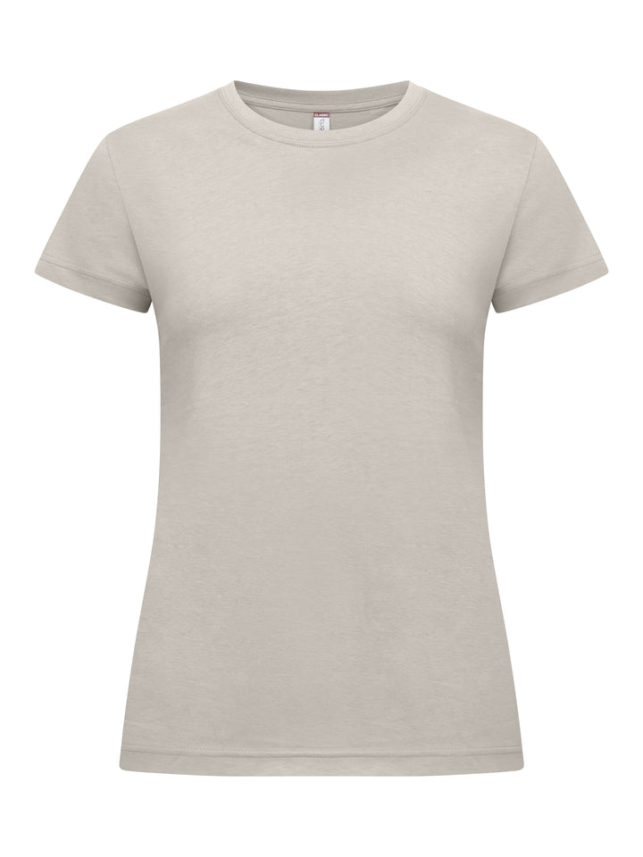 T-skjorte Clique New Classic-T Dame – uten trykk – Steingrå