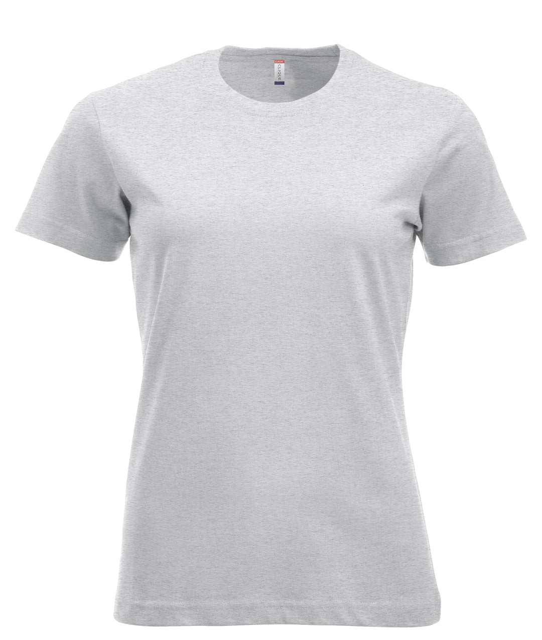 T-skjorte Clique New Classic-T Dame – uten trykk – Askegrå