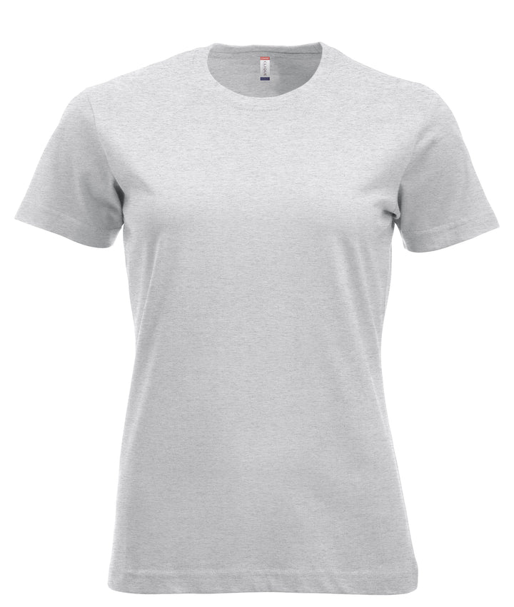 T-skjorte Clique New Classic-T Dame – uten trykk – Askegrå