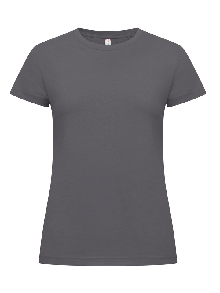 T-skjorte Clique New Classic-T Dame – uten trykk – Metallgrå
