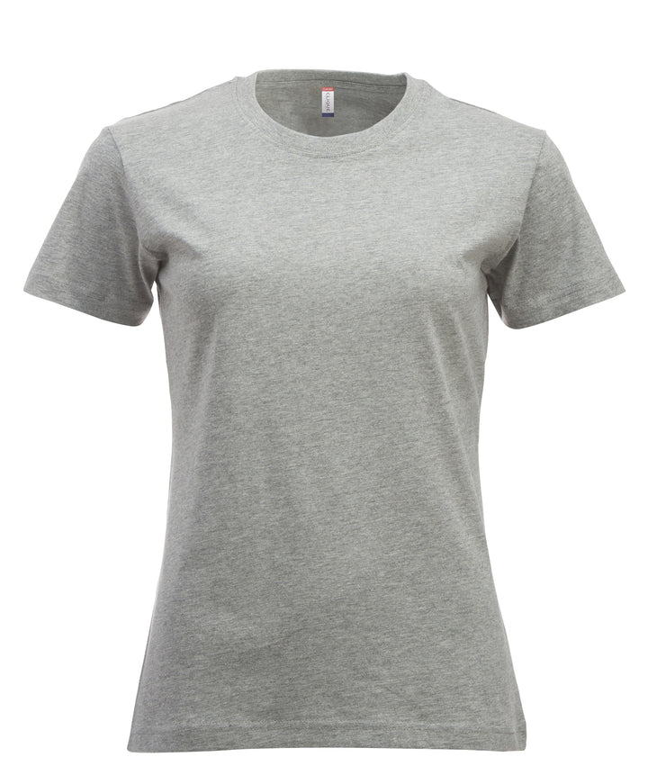 T-skjorte Clique New Classic-T Dame – uten trykk – Gråmelert