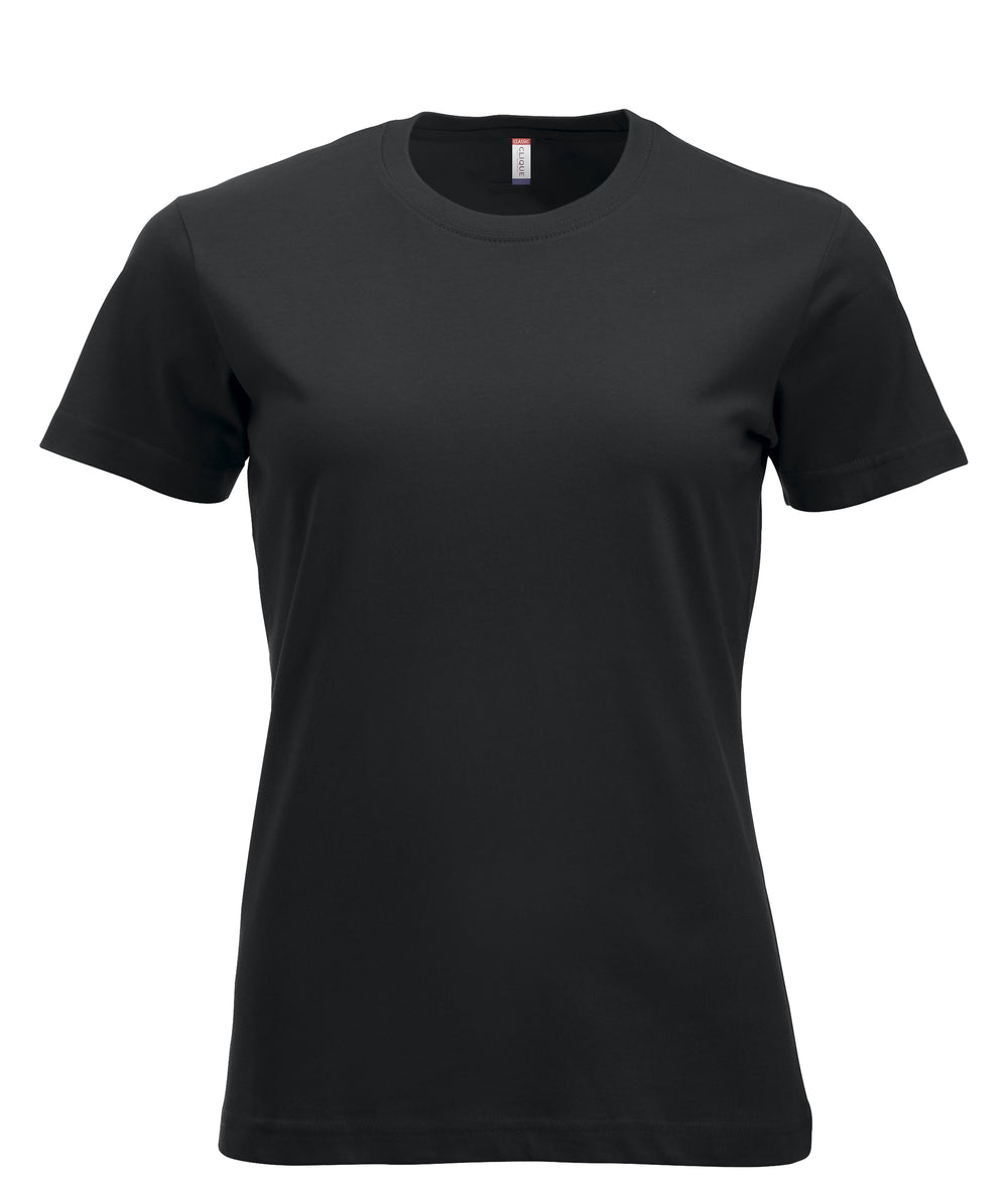 T-skjorte Clique New Classic-T Dame – uten trykk – Sort