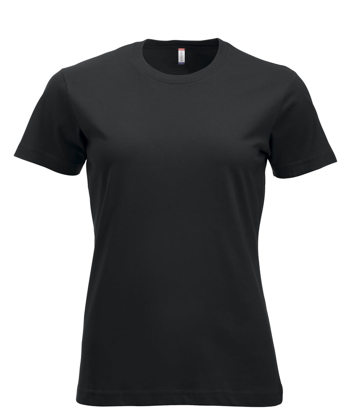 T-skjorte Clique New Classic-T Dame – uten trykk – Sort
