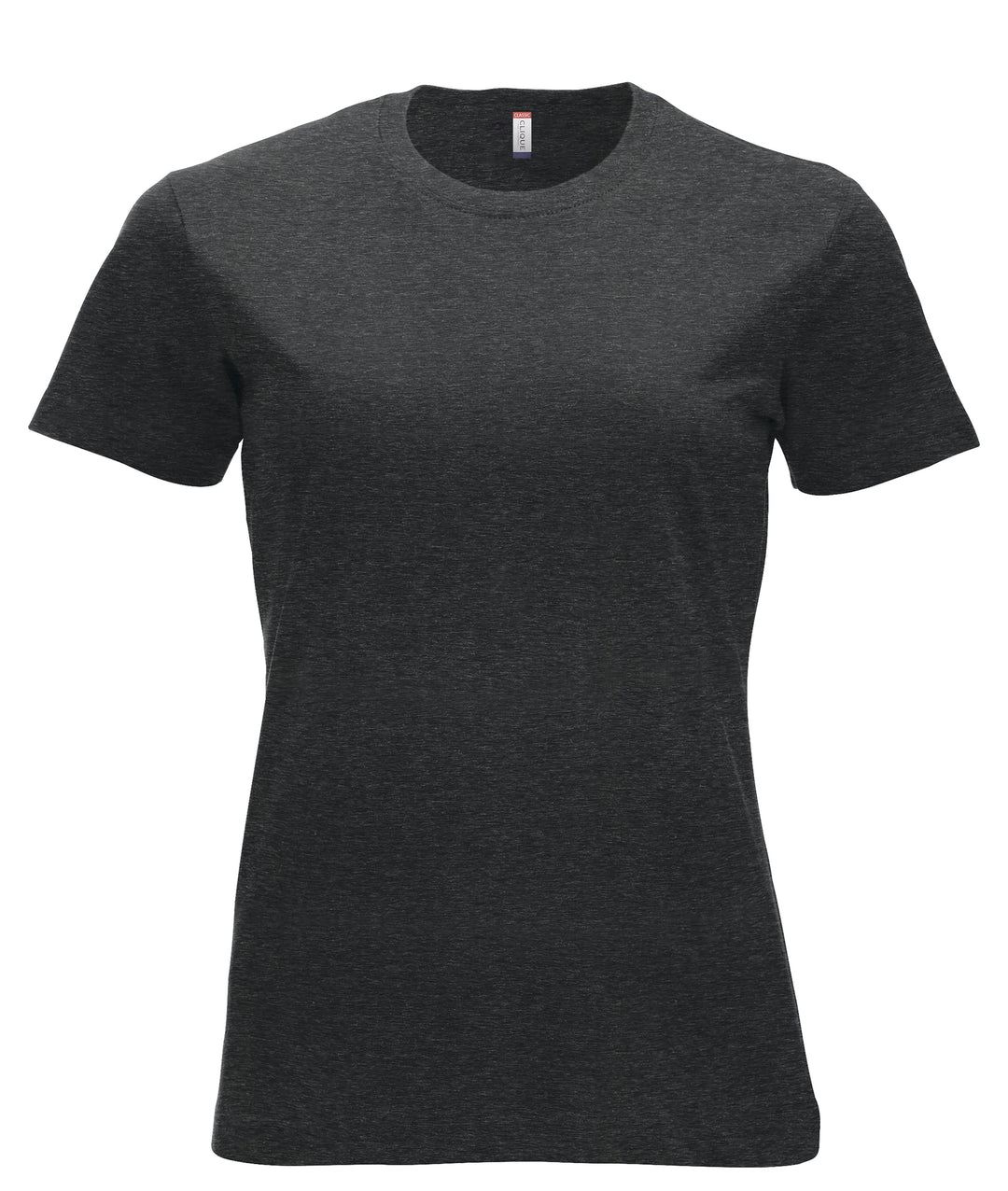 T-skjorte Clique New Classic-T Dame – uten trykk – Antrasittmelert