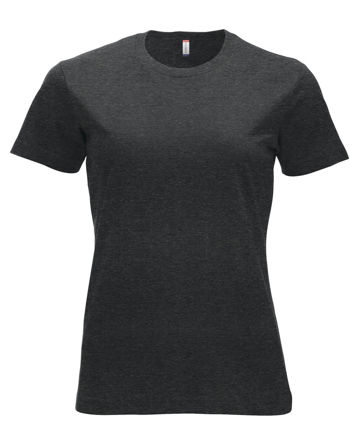 T-skjorte Clique New Classic-T Dame – uten trykk – Antrasittmelert