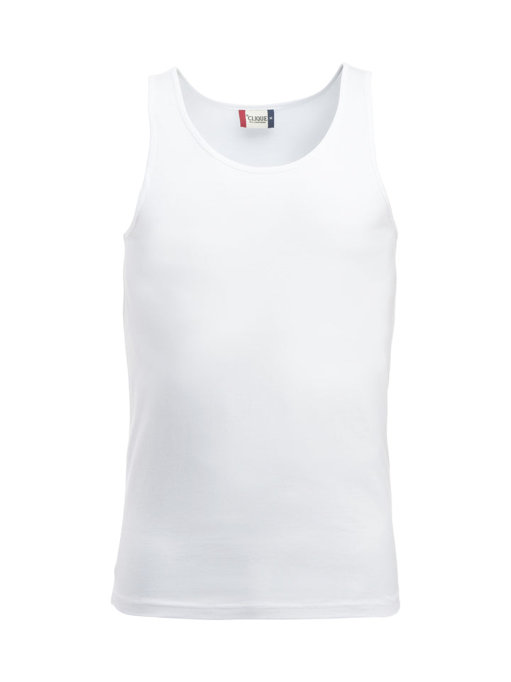 T-skjorte Clique Classic Tanktop Herre – uten trykk – Hvit