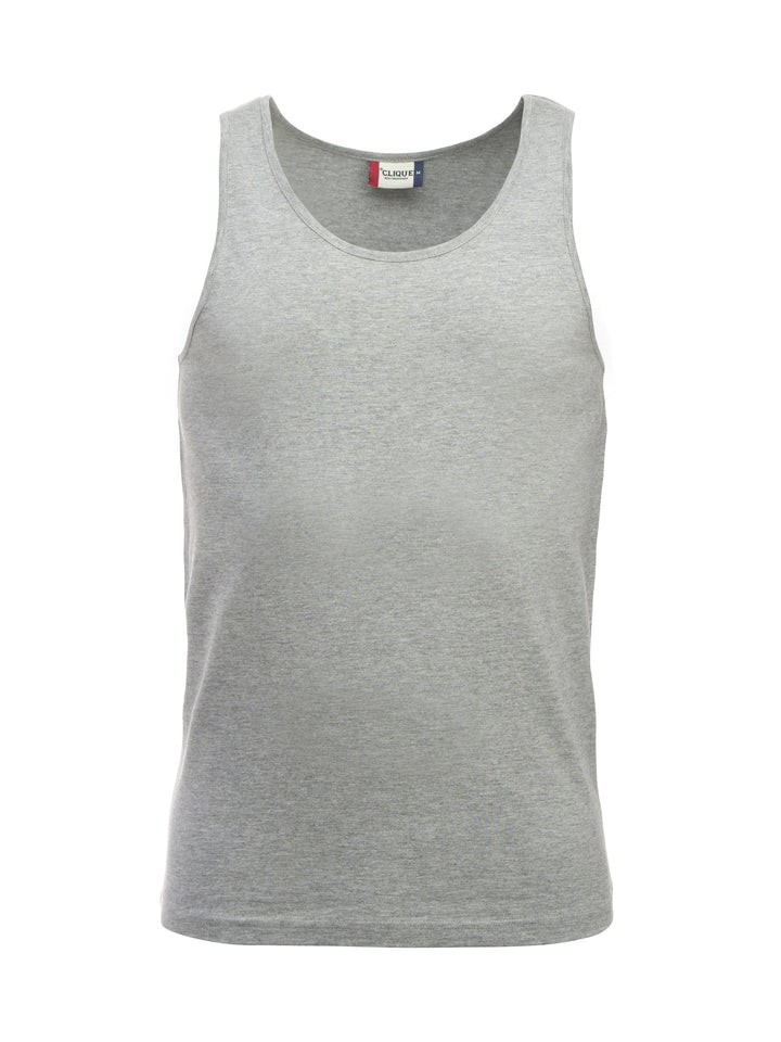 T-skjorte Clique Classic Tanktop Herre – uten trykk – Gråmelert