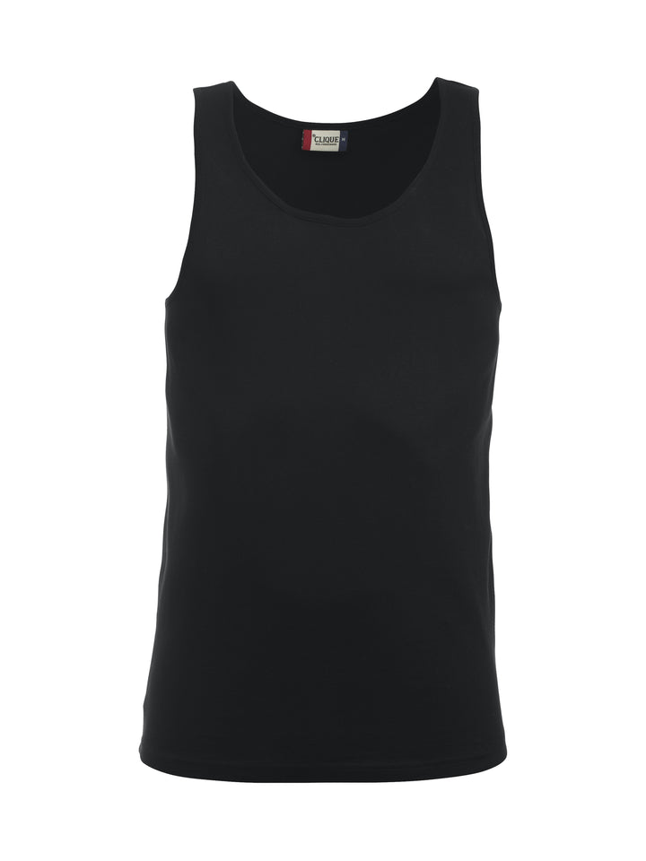 T-skjorte Clique Classic Tanktop Herre – uten trykk – Sort