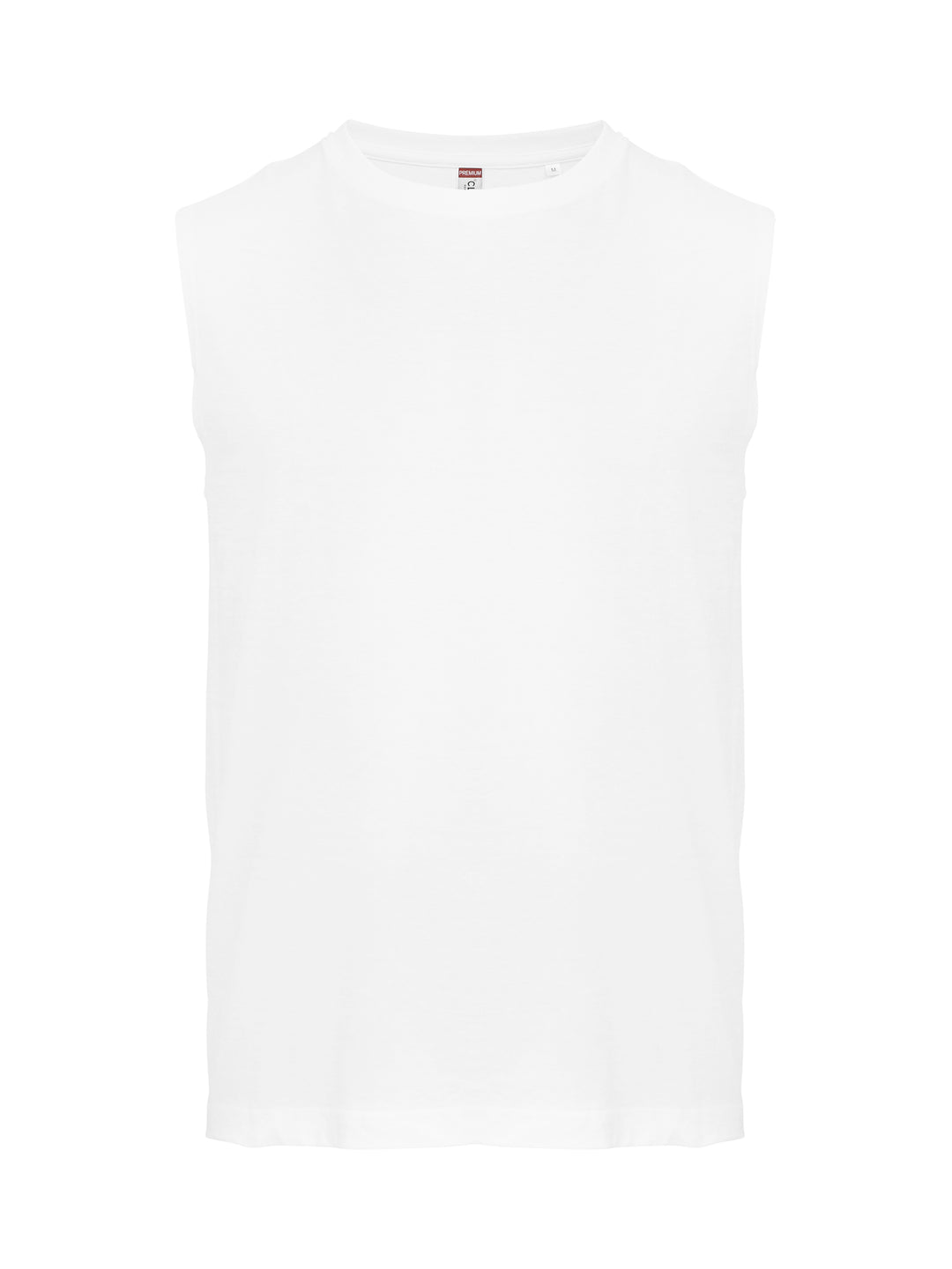 T-skjorte Clique Sleeveless Herre – uten trykk – Hvit