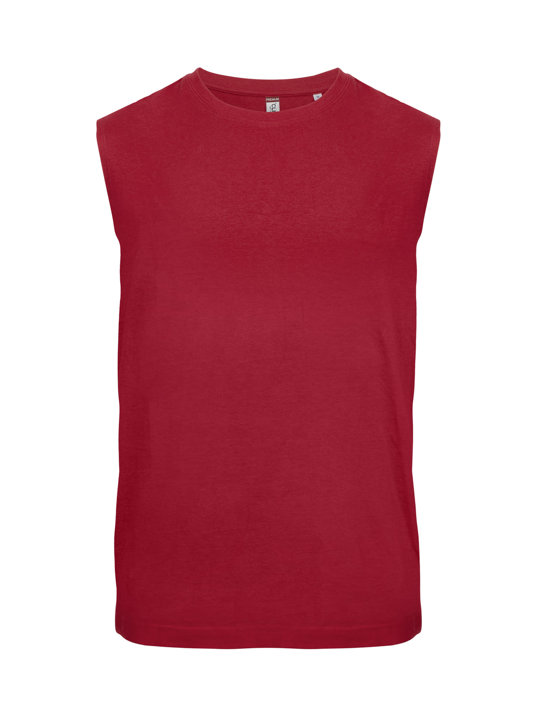 T-skjorte Clique Sleeveless Herre – uten trykk – Rød