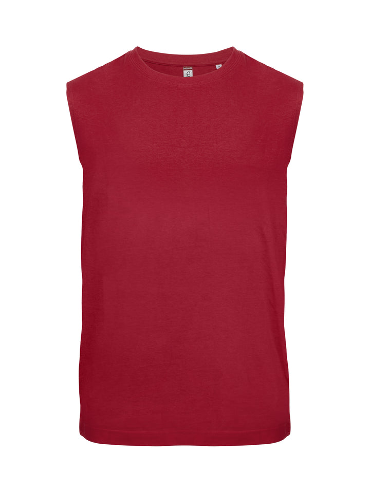 T-skjorte Clique Sleeveless Herre – uten trykk – Rød