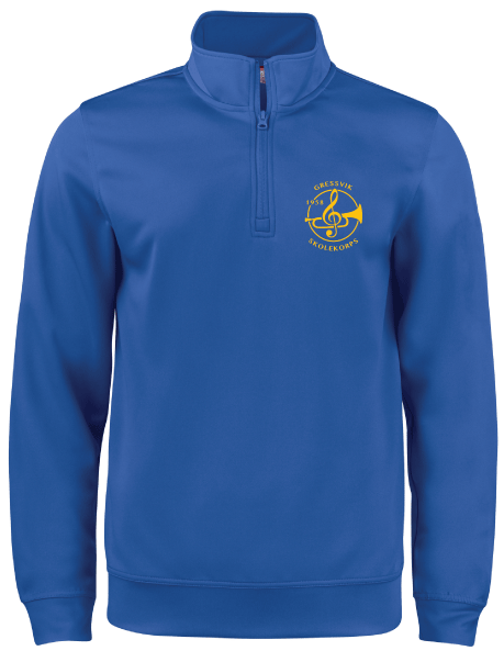 Half Zip Genser Unisex Basic Active Gressvik Skolekorps