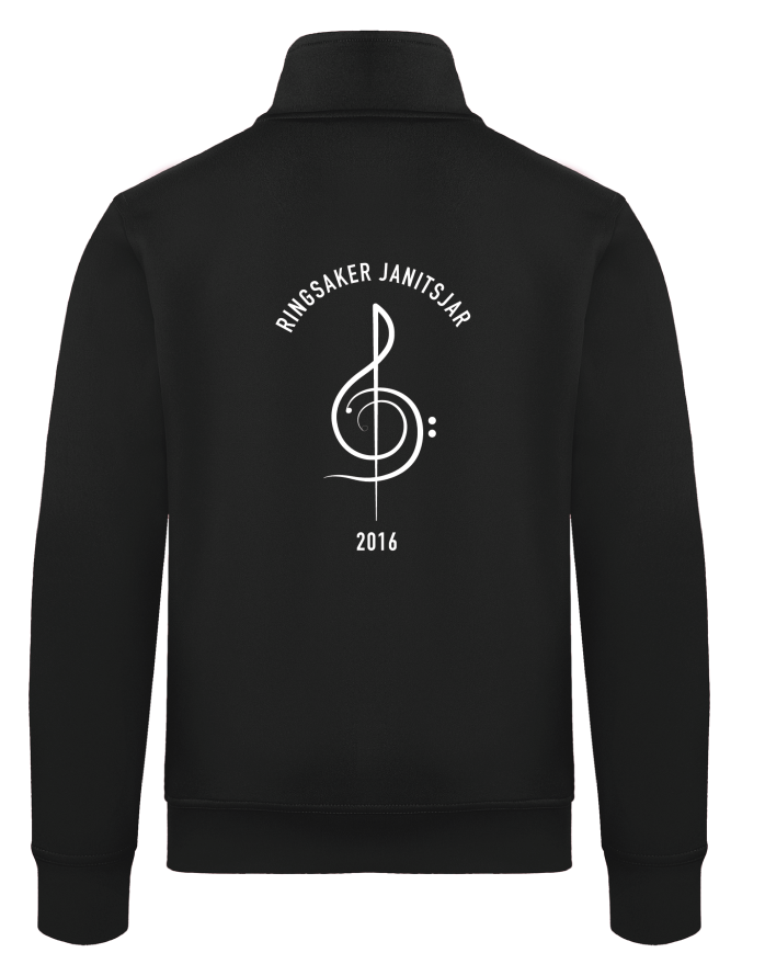 Cardigan Basic Herre Ringsaker Janitsjar kun logo på rygg og bryst