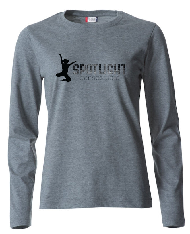 T-skjorte langermet Dame Spotlight Dansestudio