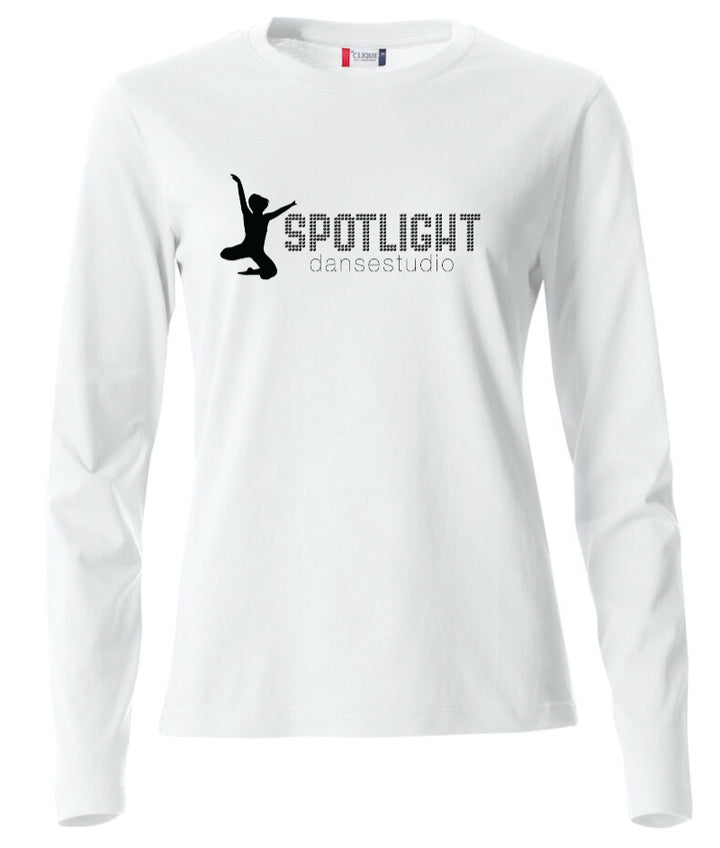 T-skjorte langermet Dame Spotlight Dansestudio