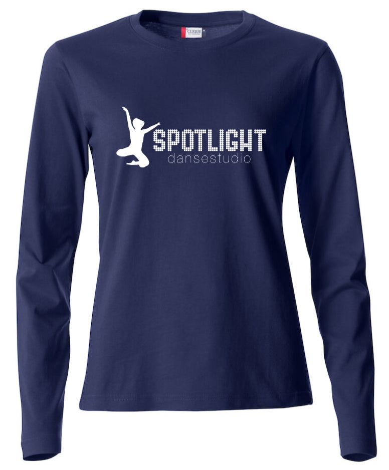 T-skjorte langermet Dame Spotlight Dansestudio