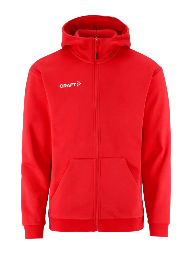 Community 2.0 Logo Fz Hoodie Herre – Rød