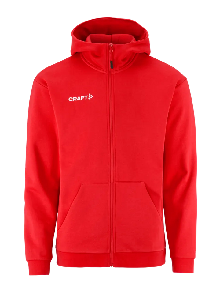 Community 2.0 Logo Fz Hoodie Herre – Rød