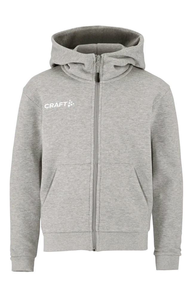 Community 2.0 Logo Fz Hoodie Junior – Grey melange