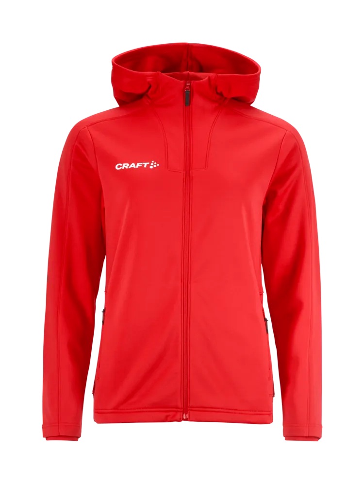 Evolve 2.0 Brushed Hood Jacket Dame – Bright red